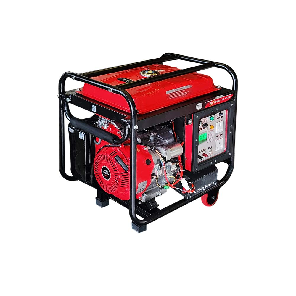 7 KVA Portable Generator, Petrol Run, Model HP-9500E, Recoil & Self Start